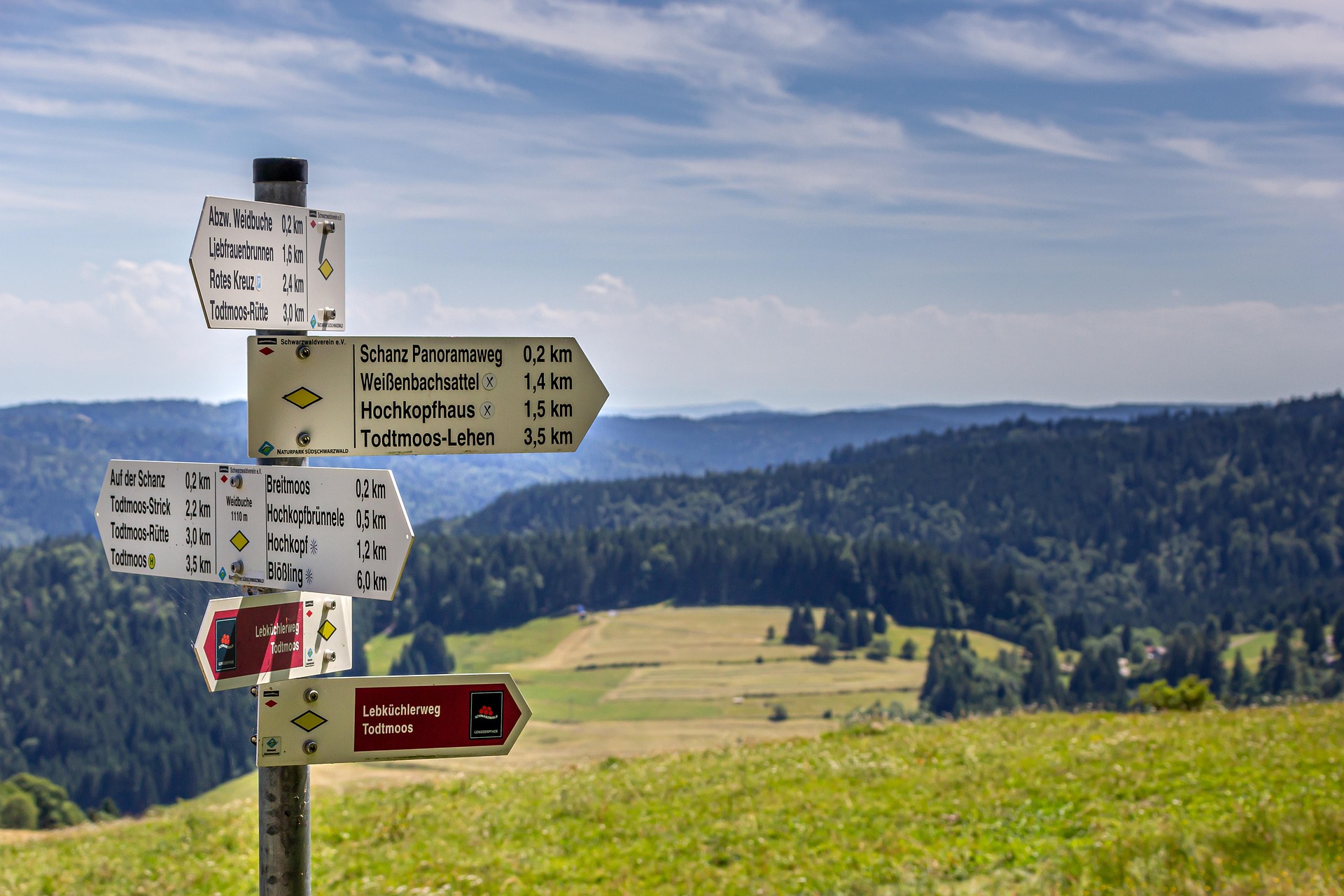 Laufen Hagenberg Wegweiser