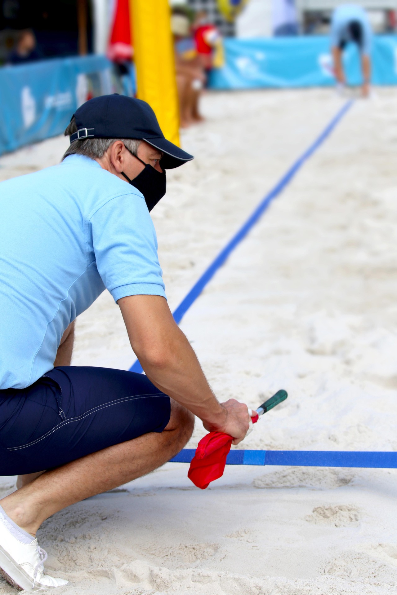 Vorbereitungen auf das Volleyballtunier Hagenberg
