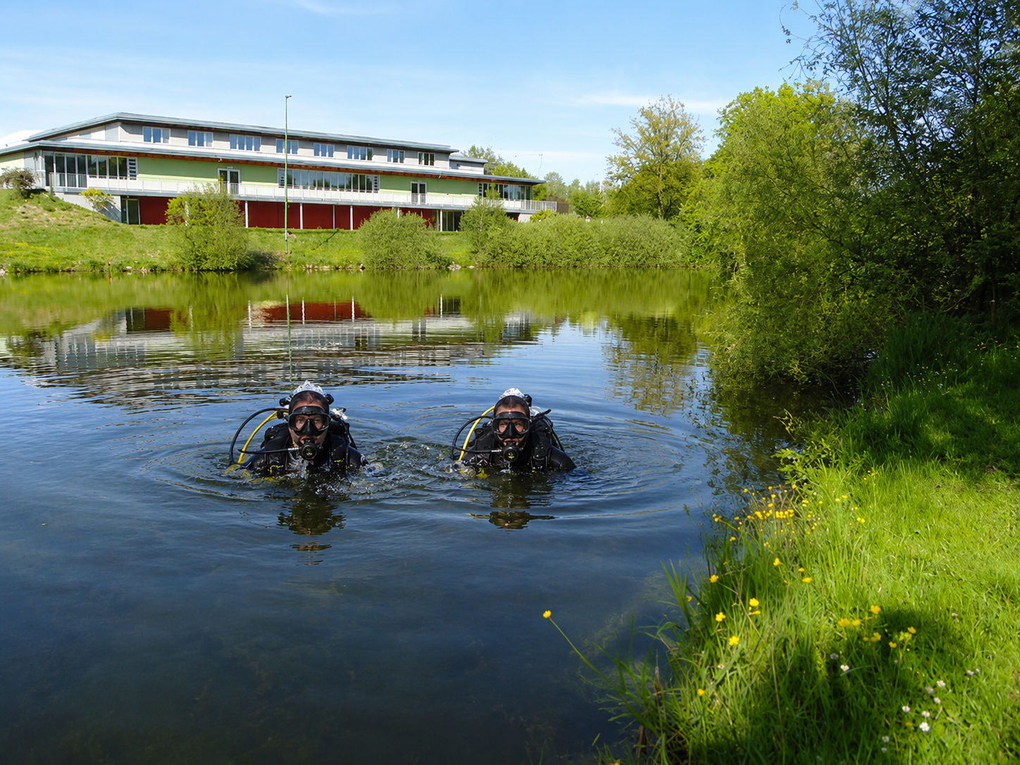 Erstes mal auftauchen und reflektieren Scuba Diving Hagenberg